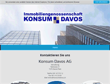 Tablet Screenshot of konsumdavos.ch